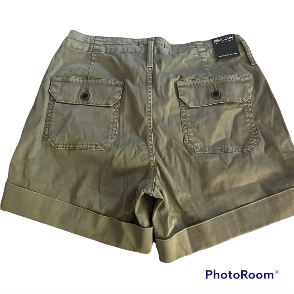 Anthropologie Green Cargo Shorts - Picture 4 of 11
